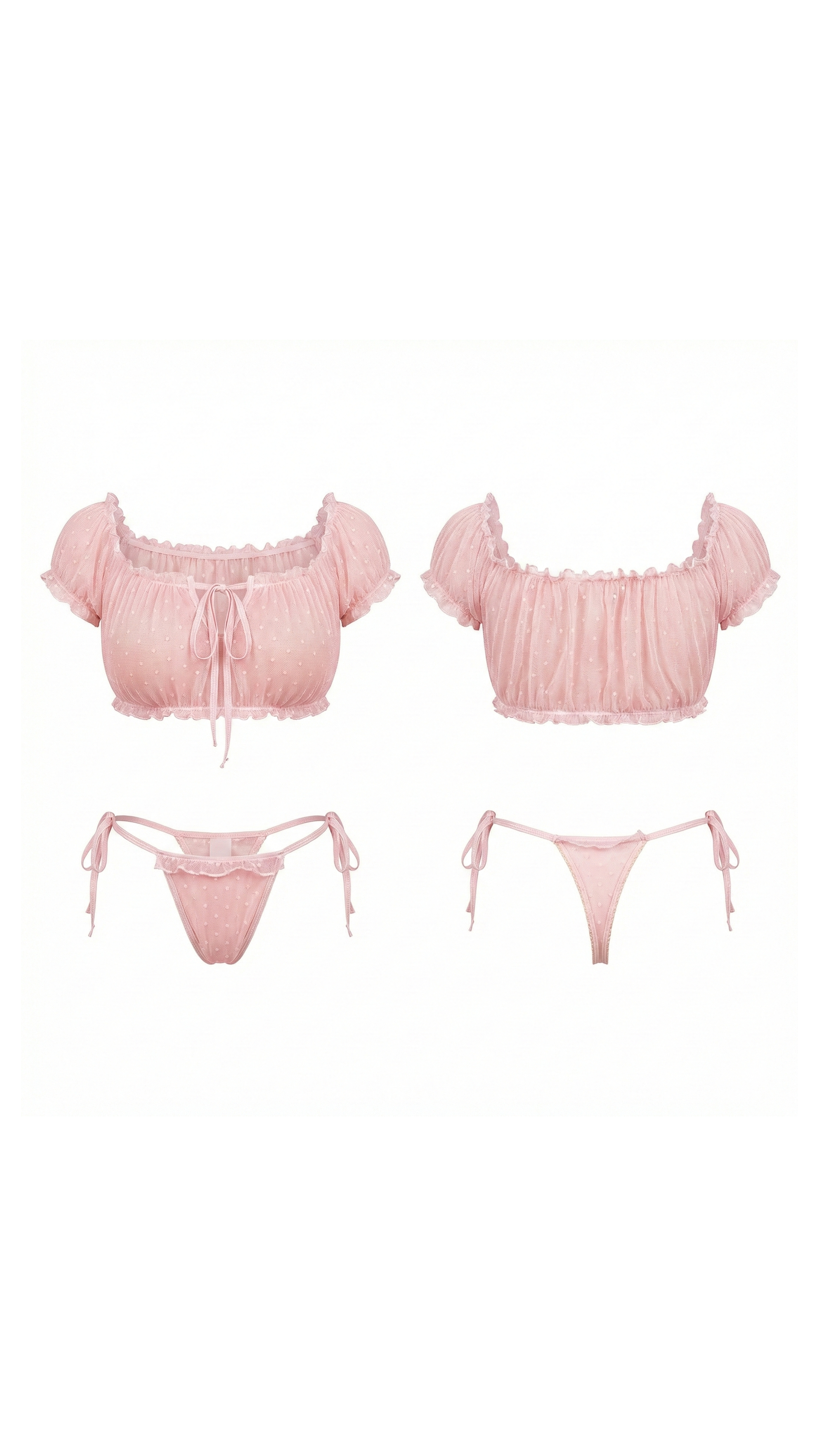 Blush Bustier Pembe Bustiyer Külot Sexy Kostüm