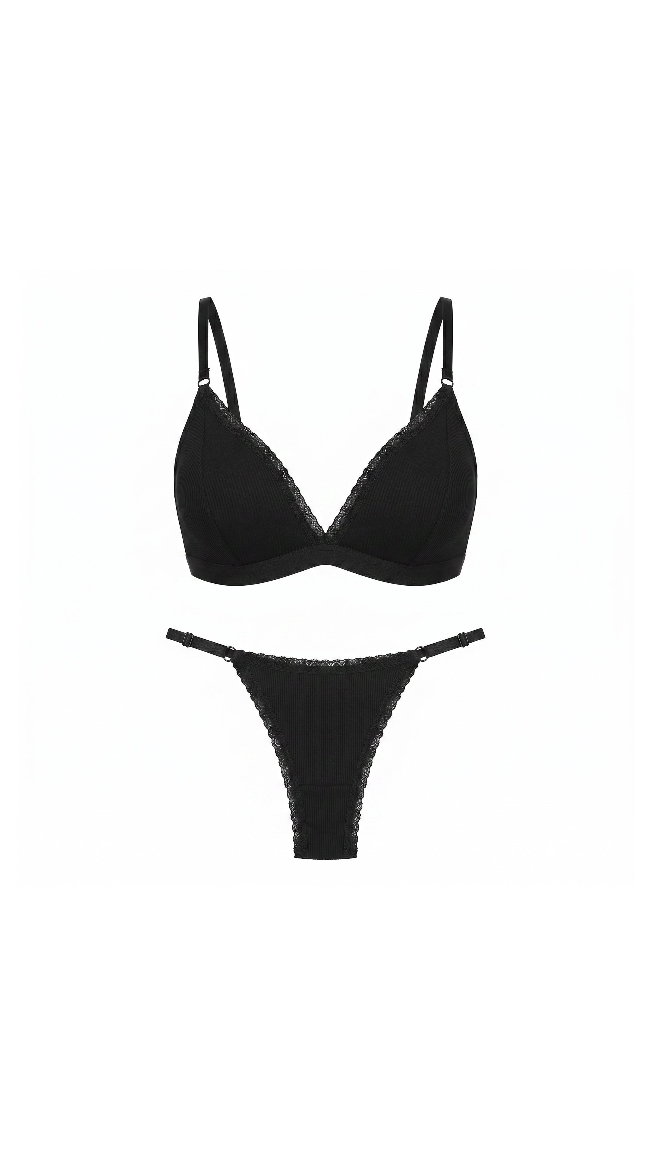 Obsidian Tide Siyah Mayo Bikini