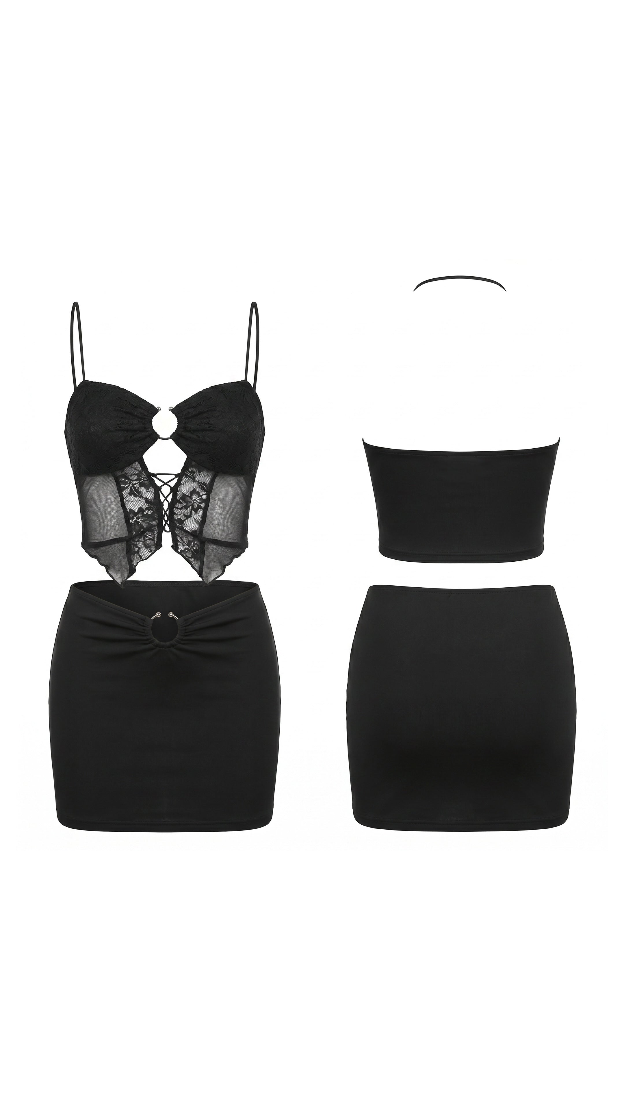Noir Reverie Siyah Gece Elbise